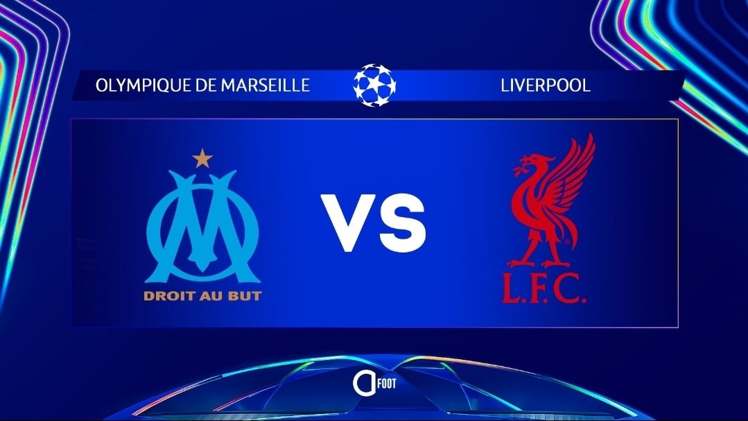 Affiche liverpool vs Marseille