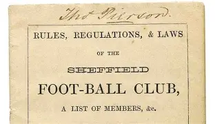 Document des premiere regle aux football